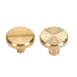 🔩 Remaches de Encuadernación, Juego de Remaches de Tornillo de Cabeza Plana Multiusos 50 Juegos Acabado Brillante Uso Conveniente para Manualidades de Cuero Proyectos de Bricolaje