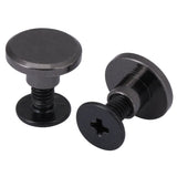 🔩 20 piezas Latón Cabeza plana Correa Correa Remaches Tornillo para zapatos Bolso Artesanía en cuero 5 mm 8 mm, Latón durable Rosca Tuerca plana Clavos Remaches Tornillos Herramientas (5 mm)