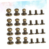 🔩 DIYEAH Juego De 72 Piezas De Herrajes Para Artículos De Cuero Tornillos De Remache De Aleación Mini Tachuelas Para Equipaje Cinturones Bolsos Zapatos Proyectos De Manualidades