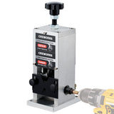 ▶ Pelacables Manual, Máquina Máquina Peladora de Cables de 0,06"-1", Herramienta Pelacables para Alambre de Desecho de 1,5-25 mm, Pelacables de 5 Canales para Taladro Eléctrico CREWORKS