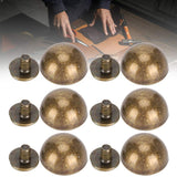 🔩 30 Juegos de Pies de Bolso, Cabeza de Clavo, Remaches Redondos de Metal, Tornillo de Hongo para Bolso Artesanal de Cuero, Decoración de Zapatos
