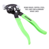 Alicates de doblado de tubos profesionales, tubos de latón, cobre, acero y aluminio, líneas de freno de diámetros: 5/16", 3/8", 3/16" y 1/4", acero