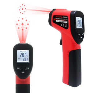 Termómetro infrarrojo digital de lectura instantánea sin contacto con láser de 9 puntos y retroiluminación (NO apto para humanos) -58 ℉ ~ 1022 ℉ (-50 ℃ ~ 550 ℃)