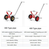 Carretillas de transporte de tuberías de alta resistencia, 1000 kg portátil para tuberías de acero DN400, se mueven fácilmente cargas pesadas (43 cm)