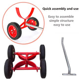 Carretillas de transporte de tuberías de alta resistencia, 1000 kg portátil para tuberías de acero DN400, se mueven fácilmente cargas pesadas (43 cm)