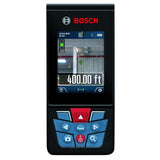 BOSCH GLM400C Blaze Medida láser conectada al aire última intervensión con visor, incluye 3 baterías AA, correa de mano y bolsa