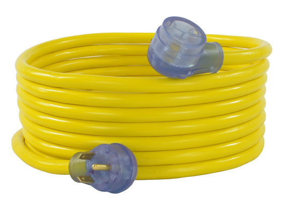 ▶ Conntek 14368-50, Cable de extensión de 30 Amp RV, Amarillo (50 pies)