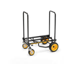 Carretilla (Mini Deslizador de Tierra) 8 en 1 Plegable multicarro/Carretilla de Mano, Carretilla de Plataforma/Marco telescópico de 28 a 108 Pulgadas/Capacidad de Carga de 8 Libras, Negro