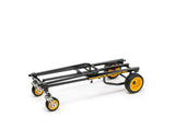 Carretilla (Mini Deslizador de Tierra) 8 en 1 Plegable multicarro/Carretilla de Mano, Carretilla de Plataforma/Marco telescópico de 28 a 108 Pulgadas/Capacidad de Carga de 8 Libras, Negro