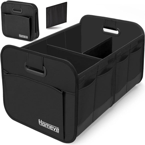 Timotech Organizador para Cajuela Plegable de Almacenamiento con Asas Reforzadas, Adecuado para Cualquier Tamaño o Modelo de Automóvil, Accesorios para Auto, Organizador para Auto