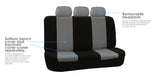 ▶ Fundas de Asiento de Coche de Tres Filas para 7 pasajeros, Ajuste Universal para Coches, Camiones y SUV (Gris) FB050217