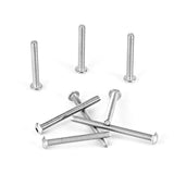 NIULUNBAO - Tornillos de cabeza de botón M5 x 40 mm, 45 mm, 50 mm, 55 mm, 60 mm, tornillos de acero inoxidable 304 métricos para máquina hexagonal, totalmente roscados, kit surtido de 30 unidades