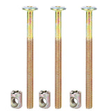 🔩 Kit de Tuercas de Pernos M6,10 Piezas Pernos para Muebles de Acero Al Carbono,Juego de Tuercas y Tornillos Hexagonales, Tornillos de Acero Al Carbono Galvanizado y Sujetador