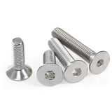 M3-0.5 x 5 mm Tornillos de cabeza plana Tornillos avellanados, DIN7991, acero inoxidable 18-8 (304), accionamiento de enchufe Allen, tornillos de máquina, tornillos hexagonales internos métricos