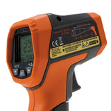 Klein Tools IR5 | Termómetro infrarrojo con doble láser y pantalla retroiluminada | Mide temperaturas sin contacto de -30 a 400 °C | Termómetro digital | Herramientas | Incluye funda y batería