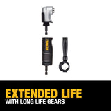 Adaptador de taladro de ángulo recto, accesorio 2 en 1 DEWALT