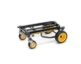 Carretilla (Mini Deslizador de Tierra) 8 en 1 Plegable multicarro/Carretilla de Mano, Carretilla de Plataforma/Marco telescópico de 28 a 108 Pulgadas/Capacidad de Carga de 8 Libras, Negro
