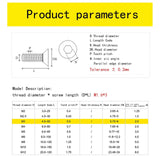 M3-0.5 x 5 mm Tornillos de cabeza plana Tornillos avellanados, DIN7991, acero inoxidable 18-8 (304), accionamiento de enchufe Allen, tornillos de máquina, tornillos hexagonales internos métricos
