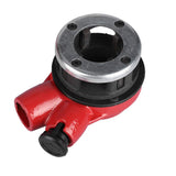 ▶ Roscador de tubos kit de herramientas de enhebrado manual de tubería de fontanero con 4 troqueles de 1/2 pulgadas 3/4 pulgadas 1 pulgada 1/4 pulgadas y estuche de almacenamiento portátil