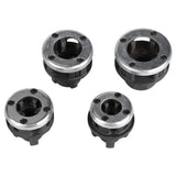▶ Roscador de tubos kit de herramientas de enhebrado manual de tubería de fontanero con 4 troqueles de 1/2 pulgadas 3/4 pulgadas 1 pulgada 1/4 pulgadas y estuche de almacenamiento portátil
