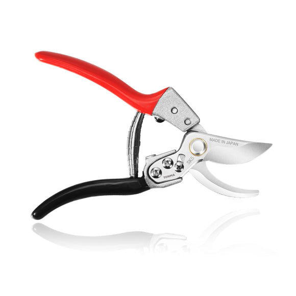 Tijeras de podar [fabricadas en Japón] Tijeras de podar profesionales de 8 pulgadas de alta calidad con mango ergonómico, regalos de jardinería, podadoras de mano, podadoras de jardinería para plantas (rojo)
