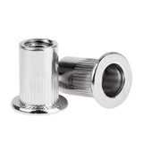 🔩 Powlankou 150 Pieces 1/4"-20 Stainless Steel Rivet Nuts Flat Head Threaded Insert Nutsert