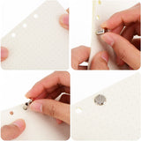 🔩 Alloygold Juego de 75 tornillos de encuadernación dorados Chicago surtidos, 3 tamaños de tornillo redondo de cabeza plana, remache de clavo, botón Chicago para manualidades, decoración de cuero, encuadernación (M5 x 6, 10, 12)