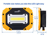 Luz de Trabajo LED Portátil, Reflector, Iluminación para Sitios de Construcción, Impermeable para Acampar, Senderismo, Reparación de Automóviles,SOS de Emergencia con Batería