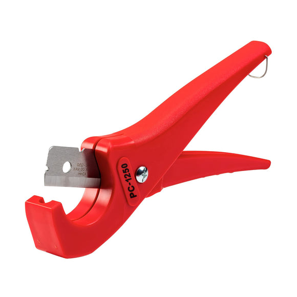 Cortador PC-1250, Mangos de Tijera, Para Tuberías y Tubos Plásticos, Cuchillas Reversibles, Rojo RIDGID