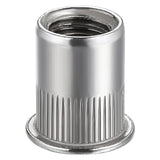 🔩 Wensilon - 200 tuercas de remache M6 métricas de acero inoxidable con acabado 304, cabeza plana, tuerca de inserción roscada, cuerpo moleteado