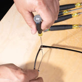 Klein Tools 85617 - Juego de destornilladores de precisión, ranurados, Phillips, TORX, asas de agarre cojín, ideales para bloques de terminales, electrónica