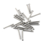 Paquete de tornillos de zócalo hexagonal de acero inoxidable de 300 piezas M2.5 A2 Perno con tuercas hexagonales Kit de surtido de surtido. (B: cabeza de botón)
