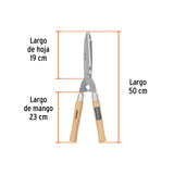 Tijera para podar, ligera, 50 cm, mango madera