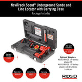 Buscador de tuberías y cables subterráneos RIDGID 19238 Localizador de tuberías subterráneas y dispositivo de ubicación de cables subterráneos pequeño