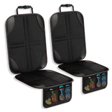 ▶ Protector de Asiento de Coche 2Pzs, Funda Protectora para Silla de Coche Infantil con Bolsa de Almacenamiento, Tela 600D Antideslizante Fácil de Limpiar Impermeable para SUV Sedán Automovil