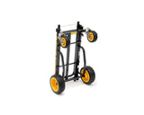 Carretilla (Mini Deslizador de Tierra) 8 en 1 Plegable multicarro/Carretilla de Mano, Carretilla de Plataforma/Marco telescópico de 28 a 108 Pulgadas/Capacidad de Carga de 8 Libras, Negro