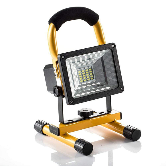 Lampara Reflector LED Portátil Recargable de Alta Potencia para Exterior, Tres Modos: Alta Media y SOS, Luz para Trabajo 30W, Iluminación Exterior de Noche Jardín, Patio, Terraza, Camping
