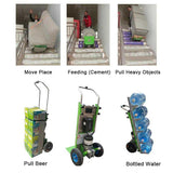 Carretilla eléctrica para Subir escaleras, Carretilla eléctrica de 800 W, Carretilla para Objetos Pesados con batería de Litio, Capacidad de Carga de 220 kg, para Subir y Bajar escaleras, 24 Ah