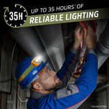Energizer - Faros LED PRO (paquete de 2), IPX4 resistentes al agua, luz de cabeza de alto rendimiento para exteriores, camping, correr, tormenta, luz LED de supervivencia para emergencias (baterías
