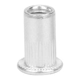 Tuercas remachables, 100 piezas Kit surtido de tuercas remachadas ciegas, tuercas remachables de aluminio M5, inserto roscado de cabeza plana,Tuerca