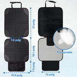 ▶ Protector de Asiento de Coche 2Pzs, Funda Protectora para Silla de Coche Infantil con Bolsa de Almacenamiento, Tela 600D Antideslizante Fácil de Limpiar Impermeable para SUV Sedán Automovil