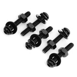 Mywish - Juego de 20 tornillos de tornillo de 1/4-20 x 1-1/2 pulgadas, tornillos de cabeza de botón de 1-1/2 pulgadas, tuercas y pernos de acero inoxidable 304, tornillos Allen 18-8, kit surtido de