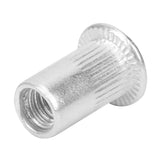 Tuercas remachables, 100 piezas Kit surtido de tuercas remachadas ciegas, tuercas remachables de aluminio M5, inserto roscado de cabeza plana,Tuerca