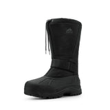 NORTIV 8 Botas Impermeables para la Nieve de Invierno para Senderismo para Hombres Botas Ligeras y cómodas para Exteriores,Size 30.5 cm,Negro,QUEBEC-M