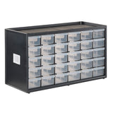 ▶ CRAFTSMAN - Organizador de almacenamiento, sistema modular de almacenamiento de 30 cajones pequeños, fácil de apilar (CMST40730), negro, blanco