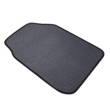 ▶ Tapetes Alfombrillas de goma de ajuste universal para coche, SUV, furgonetas y camiones, 4 piezas, negro, 63 x 45 cm (largo x ancho, delantero), 34 x 45 cm (largo x ancho, trasero)