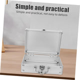 ▶ MALETIN CON RUEDAS Metálico de Aleación de Aluminio Resistente con Cerradura Caja Organizadora Vacía para Herramientas y Maquillaje Compacto y Portátil para Hombre Oficina