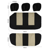 ▶ Fundas de Asiento de automóvil Set Completa, Cubiertas del Asiento Delantero y Cubiertas de Banco traseras divididas para automóvil, Cubiertas de Asiento de Tela Universal para SUV