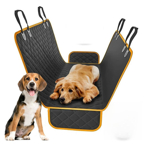 ▶  Cubierta para Mascotas, Funda Cubre Asientos de Autos, Sillones. Ideal para Perros y Gatos, para Asiento Trasero, Cajuela o Sofa, Medidas: 137 * 147 * 40cm Impermeable (Negra Completa)