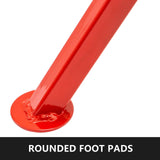 ▶ Soporte de tubería de transferencia de 4 bolas con cabeza en V – capacidad de 2500 libras – altura ajustable 28-52 pulgadas – soporte de tubo plegable para soldadura y roscado de tuberías –